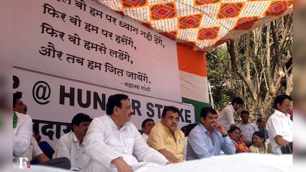 Photos: On hunger strike, Cong MP Nirupam wants power prices slashed