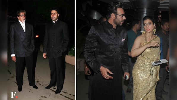 Photos: Big B, Kajol and Ajay Devgn at Raghav Sachar-AmitaPathak's wedding