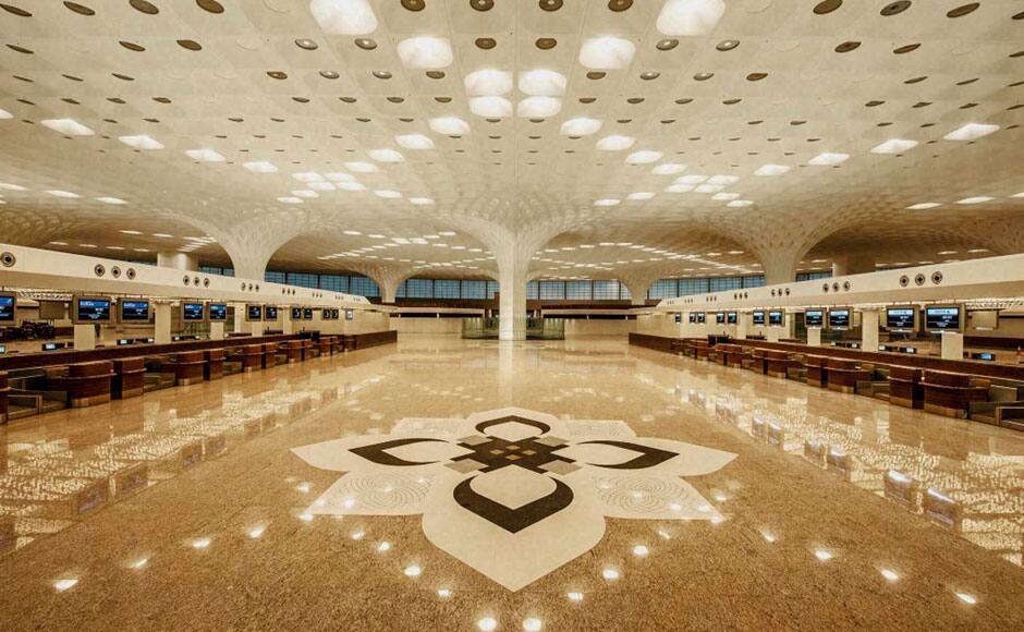 A view of Chhatrapati Shivaji International Airport's Terminal 2 that was inaugurated by Prime Minister Manmohan Singh in Mumbai on Friday. PTI