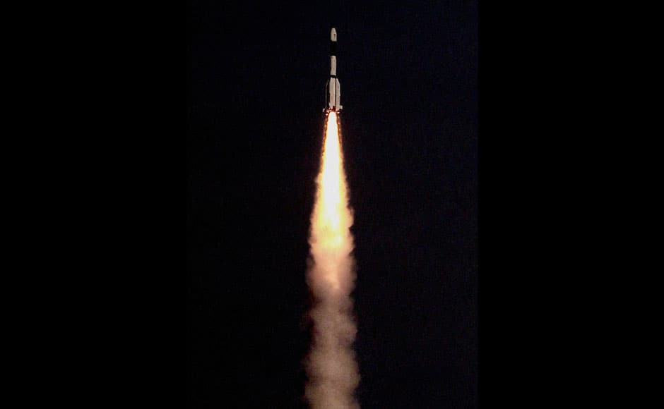 India successfully launched rejuvenated indigenous cryogenic engine- fitted GSLV-D5 carrying communication satellite GSAT-14 from Satish Dhawan Space Centre (ISRO) at Sriharikota in Andra Pradesh on Sunday. PTI