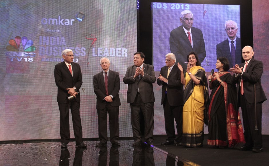 Former CAG chief Vinod Rai receives the award for outstanding contribution to the Indian economy from the IBLA jury. Former CAG chief Vinod Rai receives the award for outstanding contribution to the Indian economy from the IBLA jury.