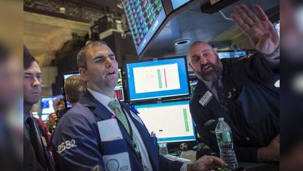 Best Buy, financials knock Wall Street off new high