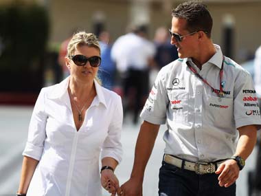 Schumacher's wife Corrine asks media to 'leave family and doctors alone' Schumacher's wife Corrine asks media to 'leave family and doctors alone'