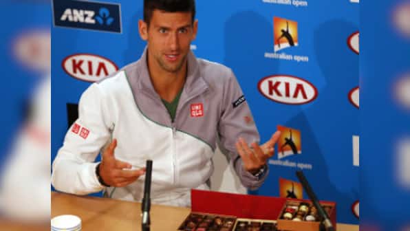 Djokovic offers chocolates to press ahead of Aussie Open