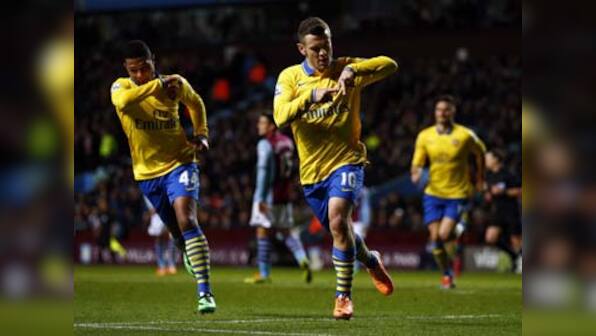 EPL: Arsenal outlast Aston Villa to retake top spot