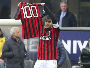 Kaka scores 100th AC Milan goal; Juve open 8-point lead at top Kaka scores 100th AC Milan goal; Juve open 8-point lead at top