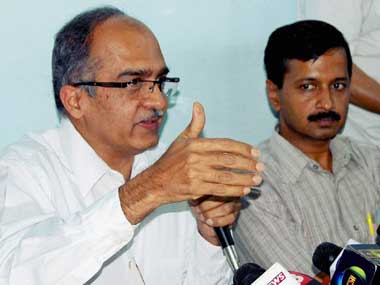 Bhushan's view on Jammu Kashmir referendum is his own, says Kejriwal Bhushan's view on Jammu Kashmir referendum is his own, says Kejriwal