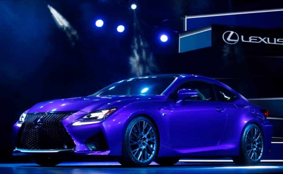 The Lexus RC F is displayed during the press preview day of the North American International Auto Show in Detroit, Michigan January 14, 2014. REUTERS