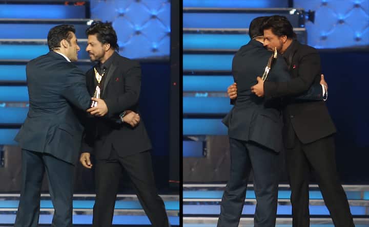 The one after the historic hug: SRK, Salman embrace again The one after the historic hug: SRK, Salman embrace again