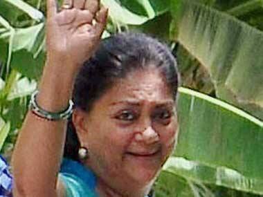 Rajasthan Chief Minister Vasundhra Raje. PTI