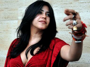 Activists of Rajput outfit protest against Ekta Kapoor at JLF 