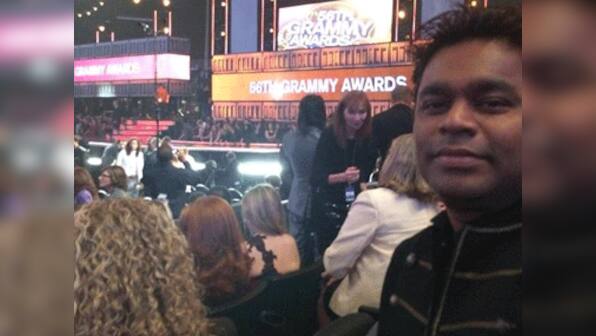 Spotted: AR Rahman at the 56th Annual Grammy Awards in LA