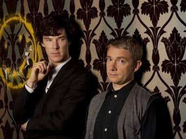 A still from the Sherlock BBC TV series. 