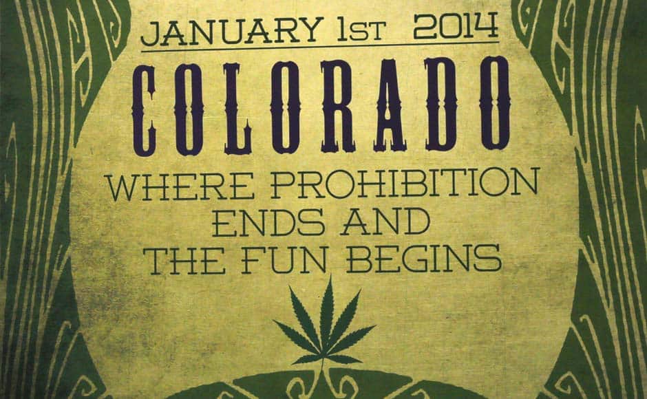 A sign celebrates the day at the Botana Care marijuana store just before opening the doors to customers for the first time in Northglenn, Colorado January 1, 2014. Marijuana proprietors in Colorado are pioneers in a new chapter of America's drug culture that marks the first time cannabis will be legally produced, sold and taxed under a special system many states have long established for alcohol sales. REUTERS/Rick Wilking (UNITED STATES - Tags: BUSINESS SOCIETY POLITICS DRUGS HEALTH) - RTX16Z9C