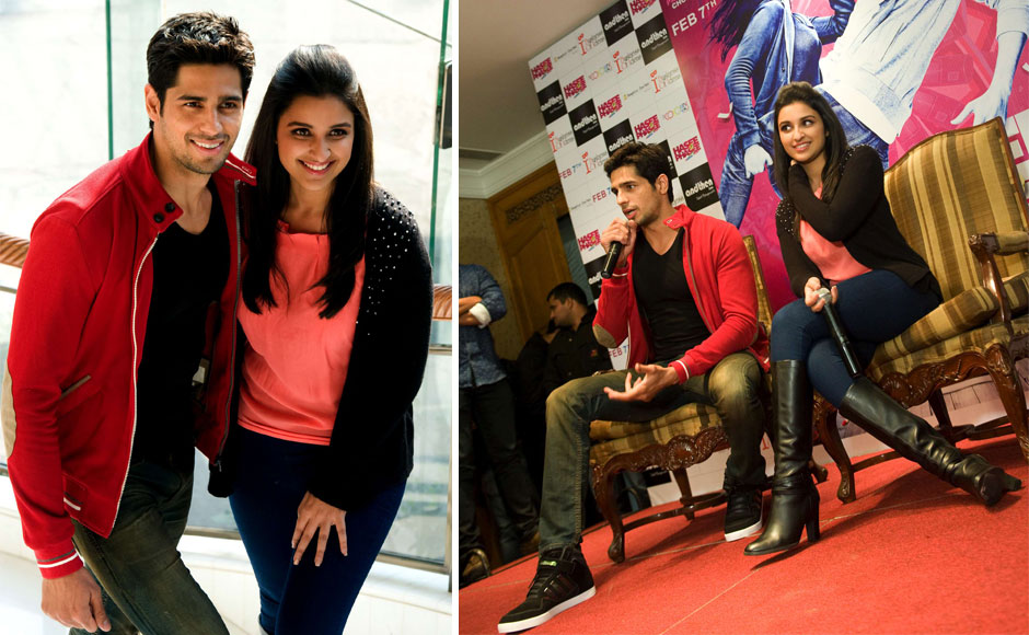 Photos: Sidharth, Parineeti promote Hasee Toh Phasee in Delhi Photos: Sidharth, Parineeti promote Hasee Toh Phasee in Delhi