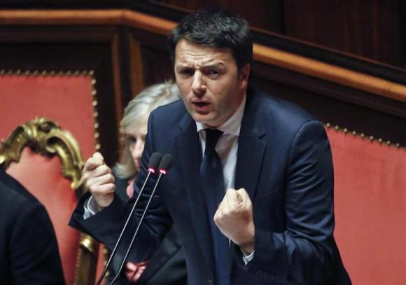 Italy PM Renzi wins confidence vote, pledging tax cuts, reform Italy PM Renzi wins confidence vote, pledging tax cuts, reform