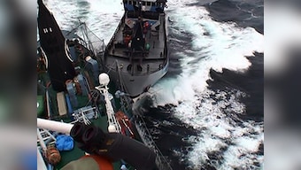 Antarctica: Japan whaler ship, protesters clash in icy seas