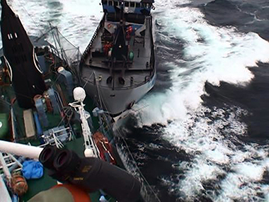 Antarctica: Japan whaler ship, protesters clash in icy seas Antarctica: Japan whaler ship, protesters clash in icy seas
