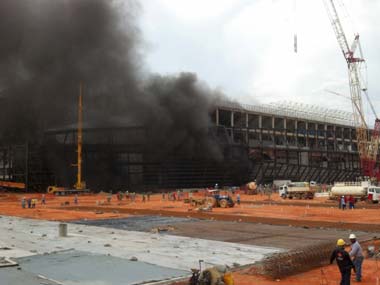 Inspector to probe fire at Brazil World Cup stadium Inspector to probe fire at Brazil World Cup stadium