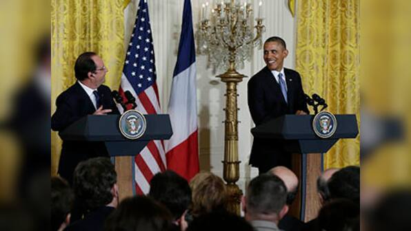 Barack and Francois take center stage at White House