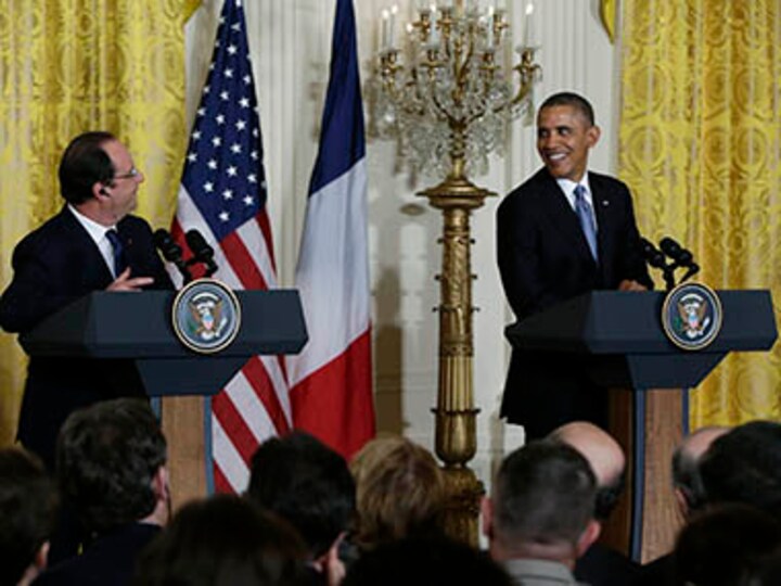 Barack and Francois take center stage at White House