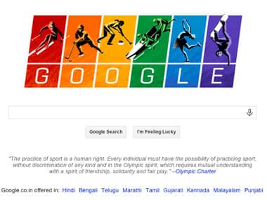 The Google doodle was also visible on Google Russia.
