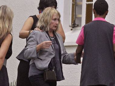  A file photo of Reeva Steenkamp's mother June Steenkamp. AP