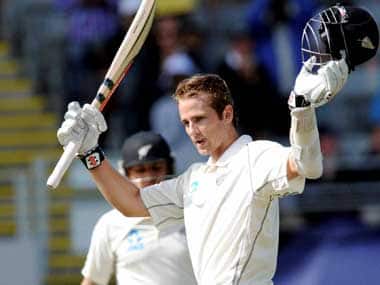 Williamson, dropped on 32, went on to score a century. AP image