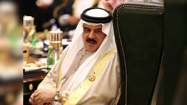 Bahrain king Khalifa arrives in India on maiden visit