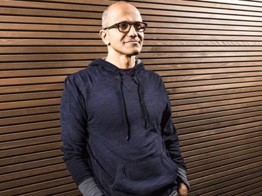 Satya Nadella is all praise for digitisation in India including Aadhaar, India Stack and the entrepreneurial spirit Satya Nadella is all praise for digitisation in India including Aadhaar, India Stack and the entrepreneurial spirit