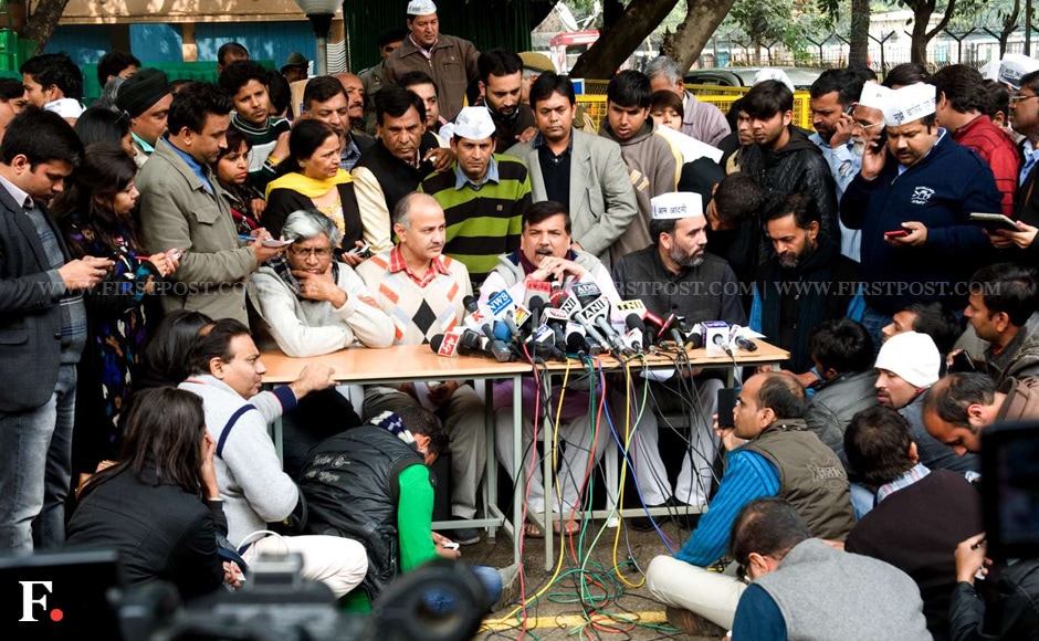 The AAP today announced that it would be starting its campaign ahead of the national elections and it would be led by Arvind Kejriwal. Naresh Sharma/Firstpost The AAP today announced that it would be starting its campaign ahead of the national elections and it would be led by Arvind Kejriwal. Naresh Sharma/Firstpost