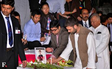 Photos: When Rahul joined vigil for Nido Taniam at Jantar Mantar 