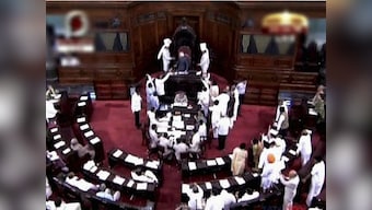 AIADMK member forcibly stopped after creating ruckus in RS