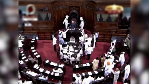 AIADMK member forcibly stopped after creating ruckus in RS