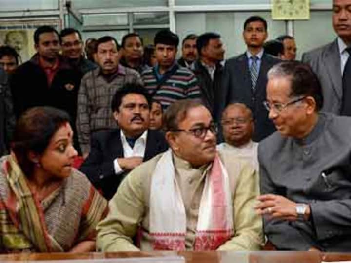 Protests against Congress RS nominee Sanjay Sinh in Assam