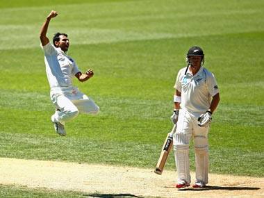 Mohammad Shami in particular wasted no time in emulating the New Zealand seamers. Getty Images