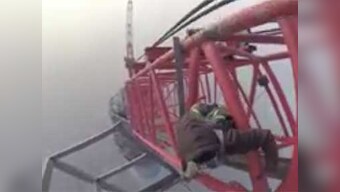 Viral Video: Heart pounding video of Russian duo scaling Shanghai Tower