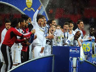 Swansea won the League Cup last season. Getty Images
