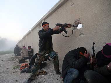 Representational image of Syrian rebels. Reuters