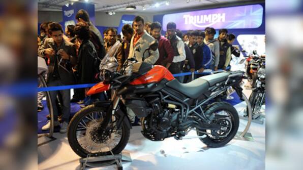 Auto Expo Day 2: It's all about the superbikes as Triumph, DSK Hyosung unveil models