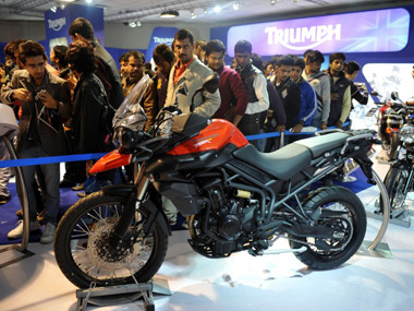Auto Expo Day 2: It's all about the superbikes as Triumph, DSK Hyosung unveil models Auto Expo Day 2: It's all about the superbikes as Triumph, DSK Hyosung unveil models