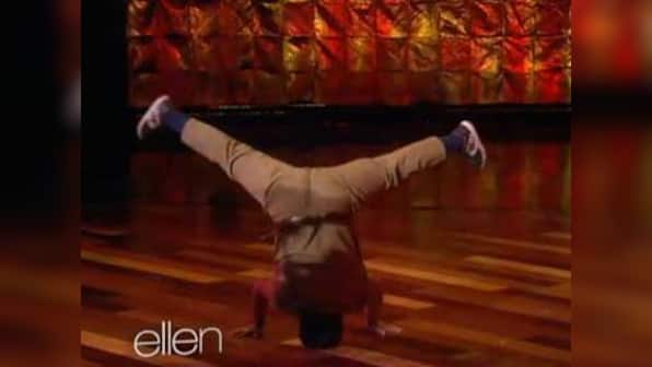 India's Got Talent's Akshat shows off his skills on The Ellen Show