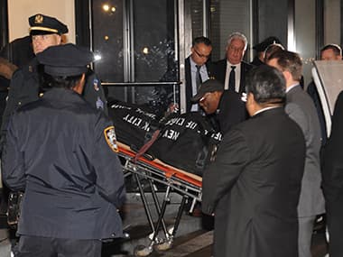 Hoffman was found dead in his NYC apartment with a syringe in him arm. AP 