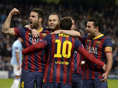 Classy Barca all but end City's dreams of European glory Classy Barca all but end City's dreams of European glory