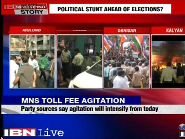 MNS agitation against toll tax stunt before polls, says Cong, NCP MNS agitation against toll tax stunt before polls, says Cong, NCP