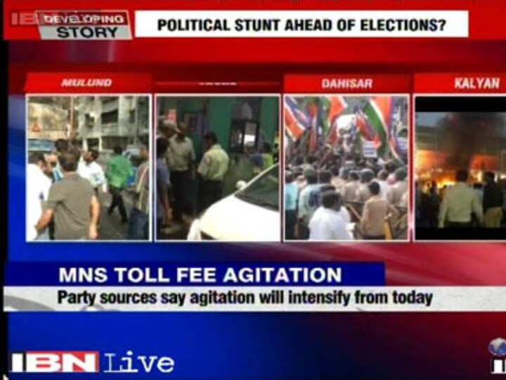 MNS agitation against toll tax stunt before polls, says Cong, NCP