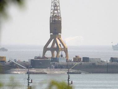 The INS Sindhuratna. AFP.
