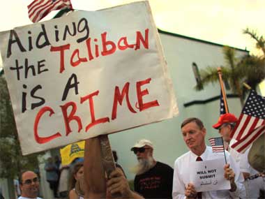 Representational image of Taliban protest. Getty images