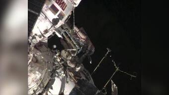 Two Russian cosmonauts, U.S. astronaut head back to Earth