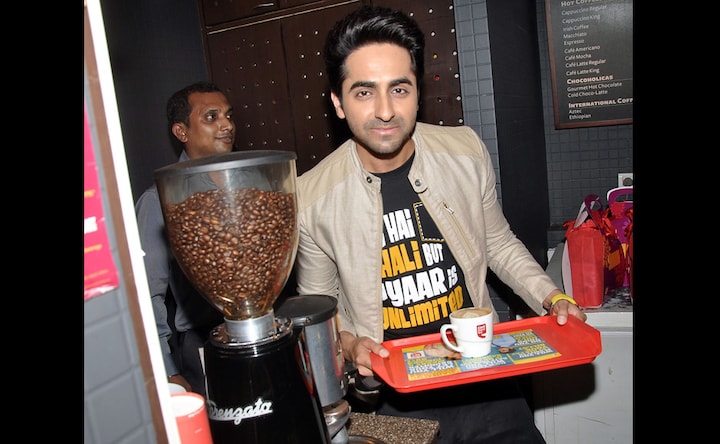 When Ayushmann served coffee to promote Bewakoofiyaan